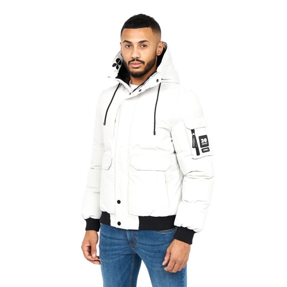 Crosshatch Mens Milwaka Jacket / Putty